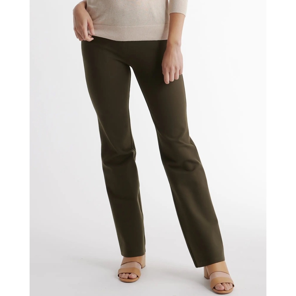 Quince Ultra-Stretch Ponte Bootcut Pants Petite Small PXS Office Attire